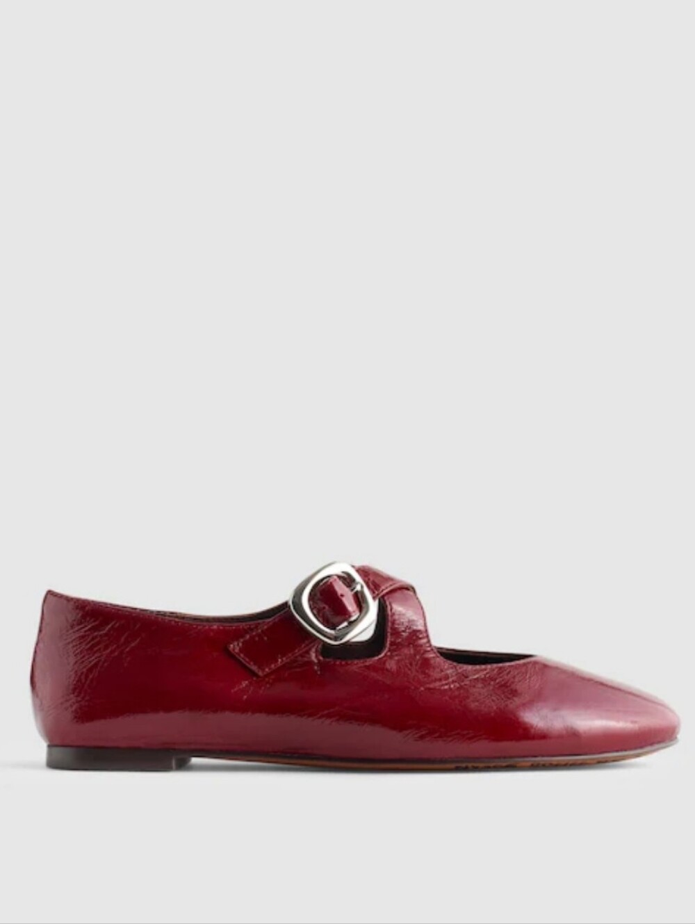 Madewell The Remy Crisscross Mary Jane flats - cabernet
